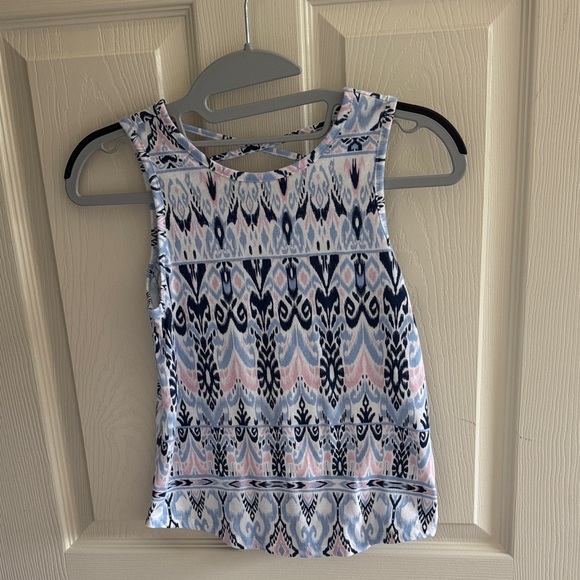 The Children's Place Pink and Blue Patterned Tank Top - Picture 1 of 3